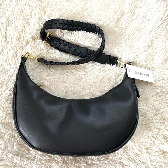 JULES KAE•Zola vegan crescent hobo shoulder bag - Picture 3 of 7